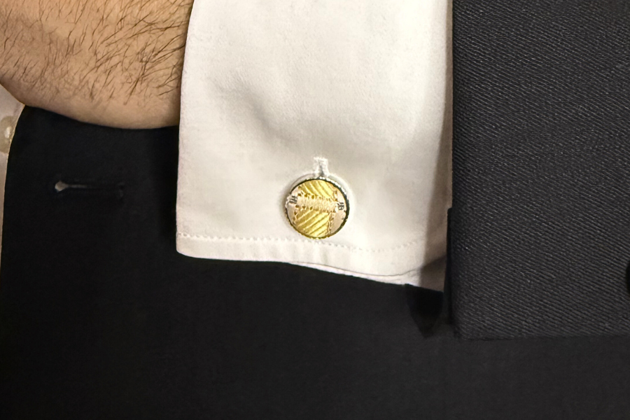 Boutons de Manchette Champagne Doré - Gentlemen's Code