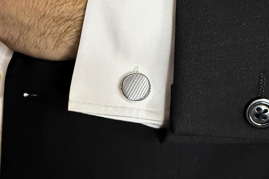 Boutons de Manchette Gris - Gentlemen's Code