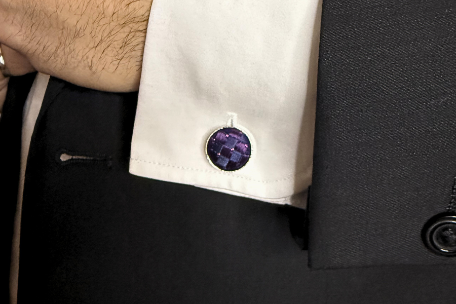 Boutons de Manchette Pourpre Nuptiale - Gentlemen's Code