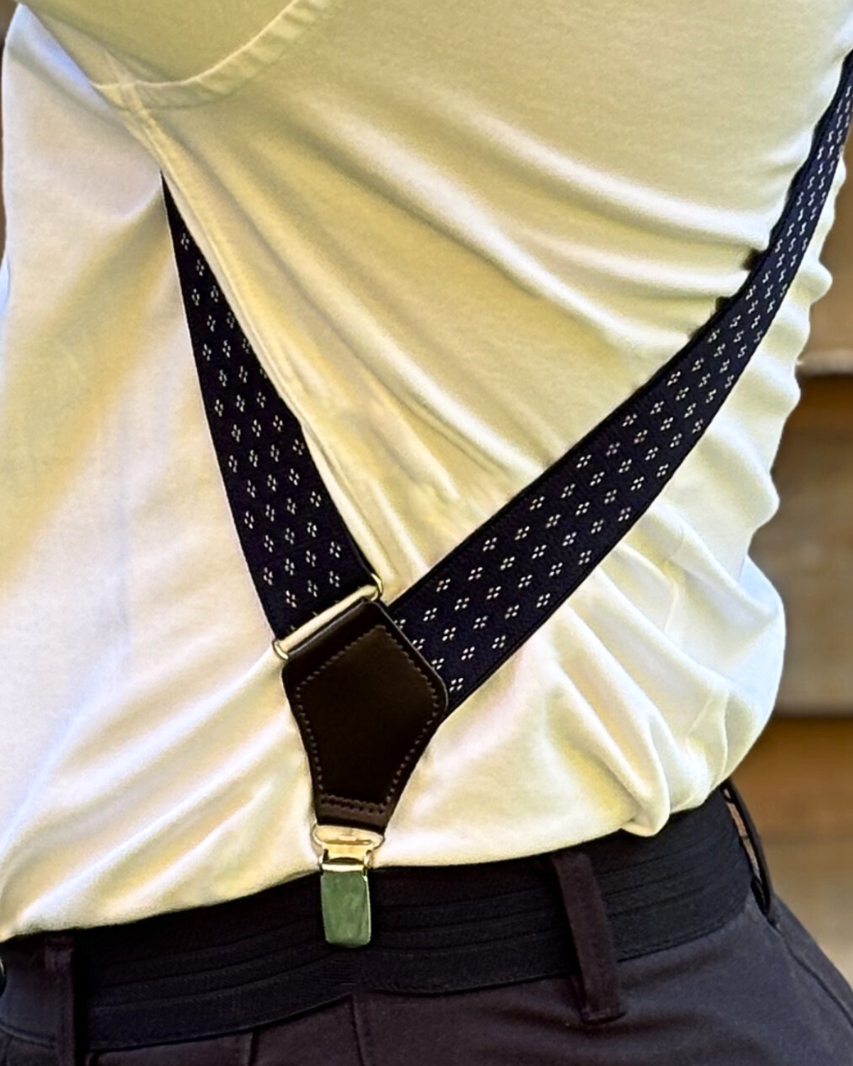 Bretelle X Bleu Marine à Diamant - Gentlemen's Code