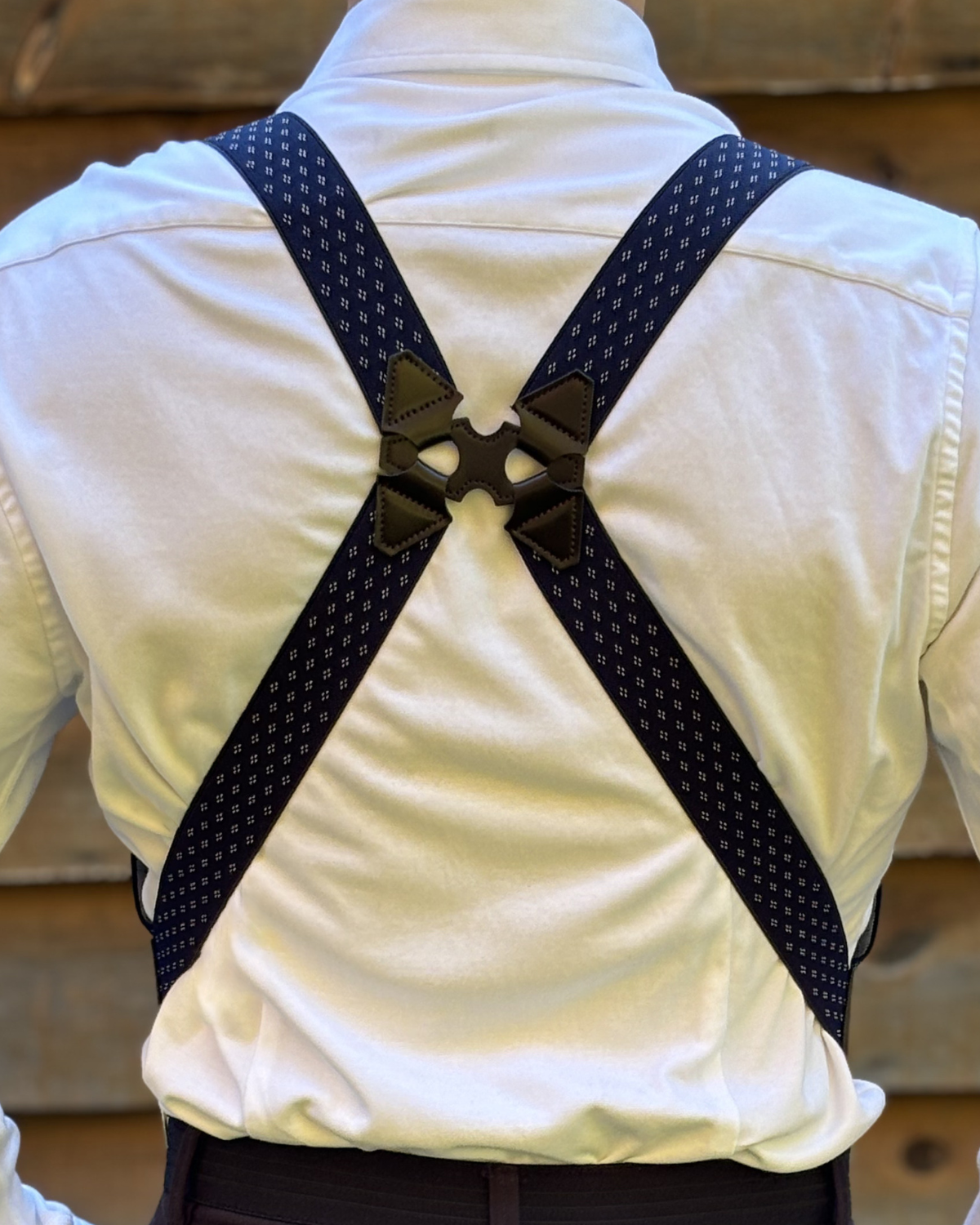 Bretelle X Bleu Marine à Diamant - Gentlemen's Code
