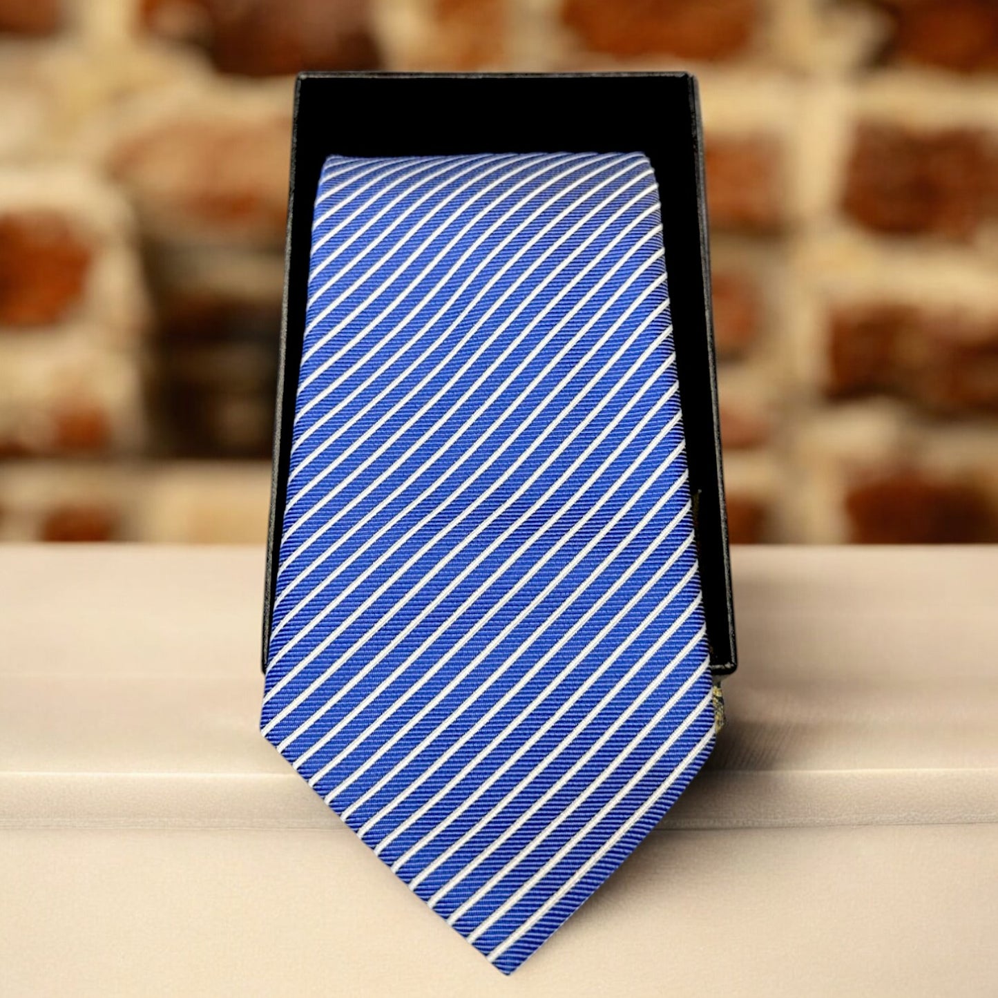 Cravate Bleue Rayée - Gentlemen's Code