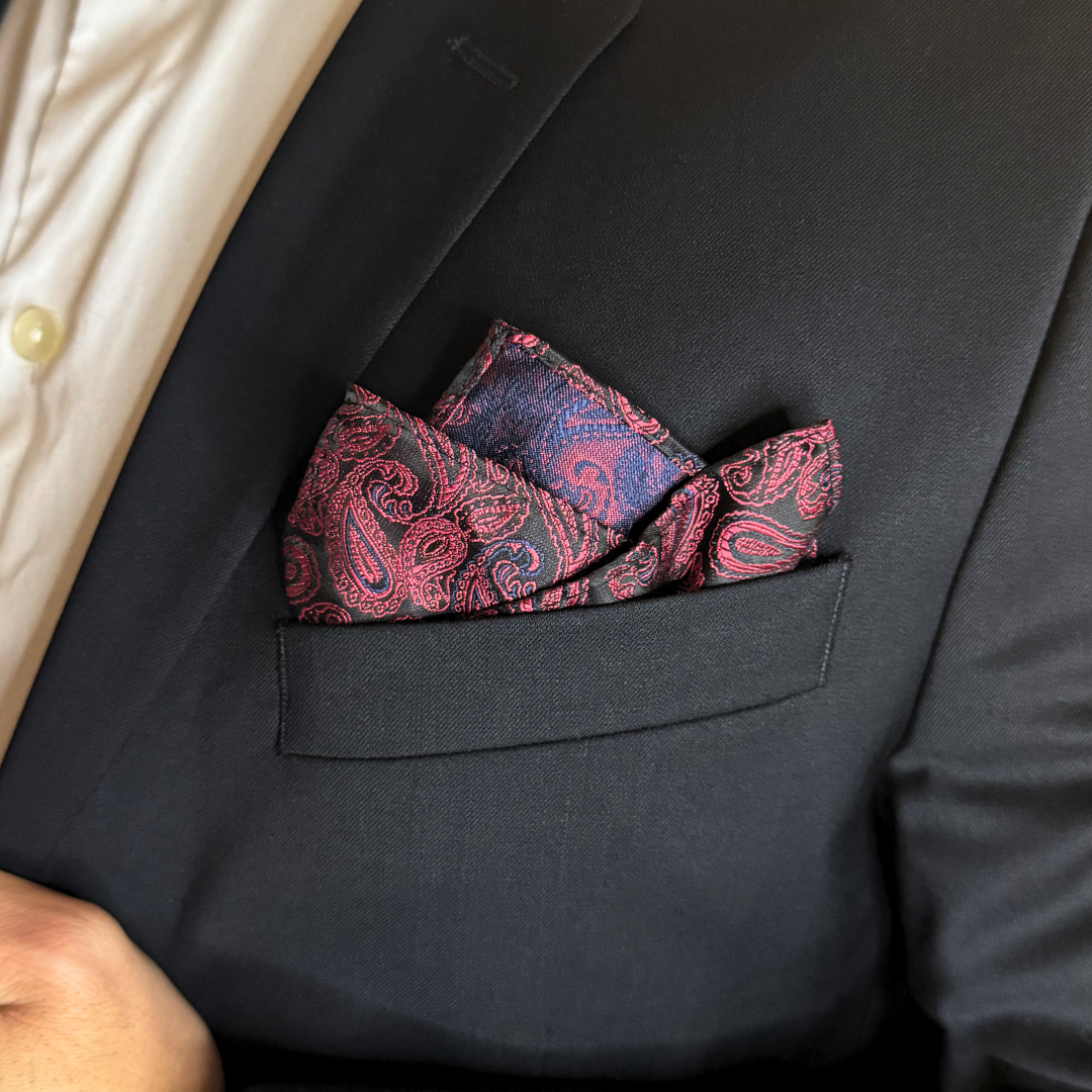 Mouchoir de poche Bordeaux Impérial - Gentlemen's Code