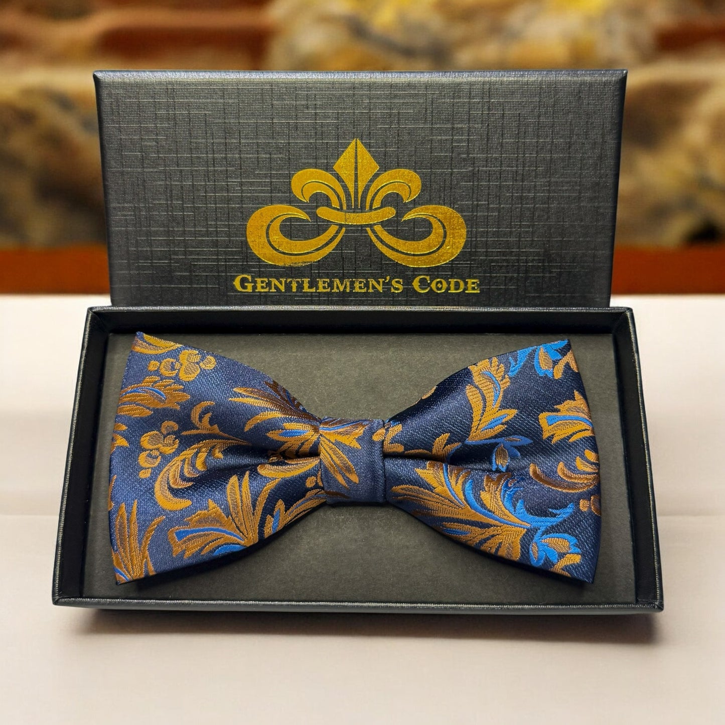 Nœud Papillon Feuillage Doré - Gentlemen's Code