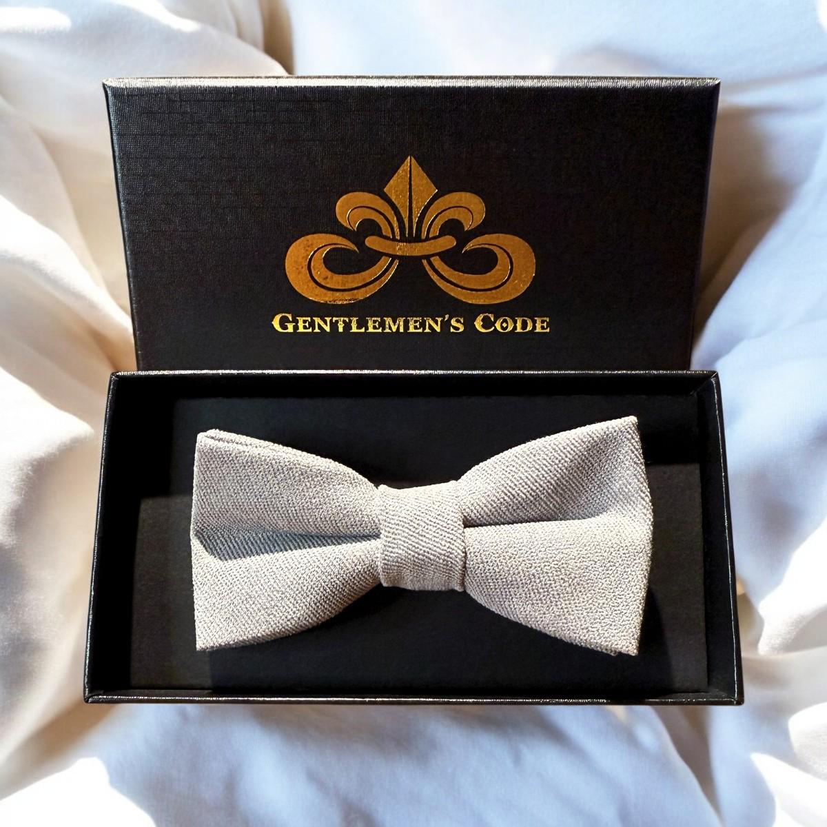 Nœud Papillon Petit Gentleman Coton Argent
