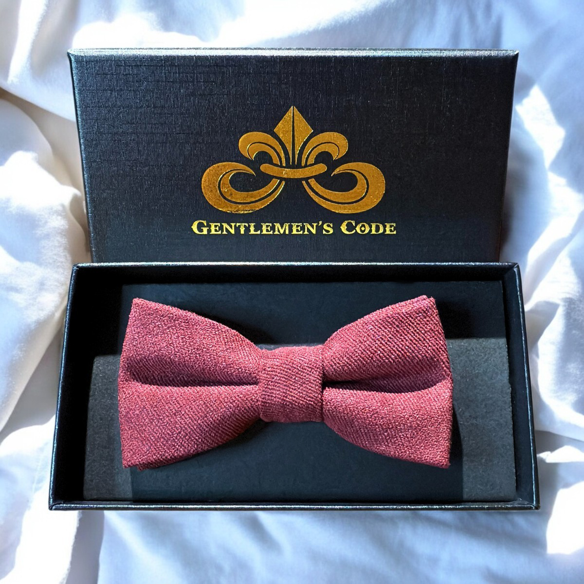 Nœud Papillon Petit Gentleman Coton Bourgogne