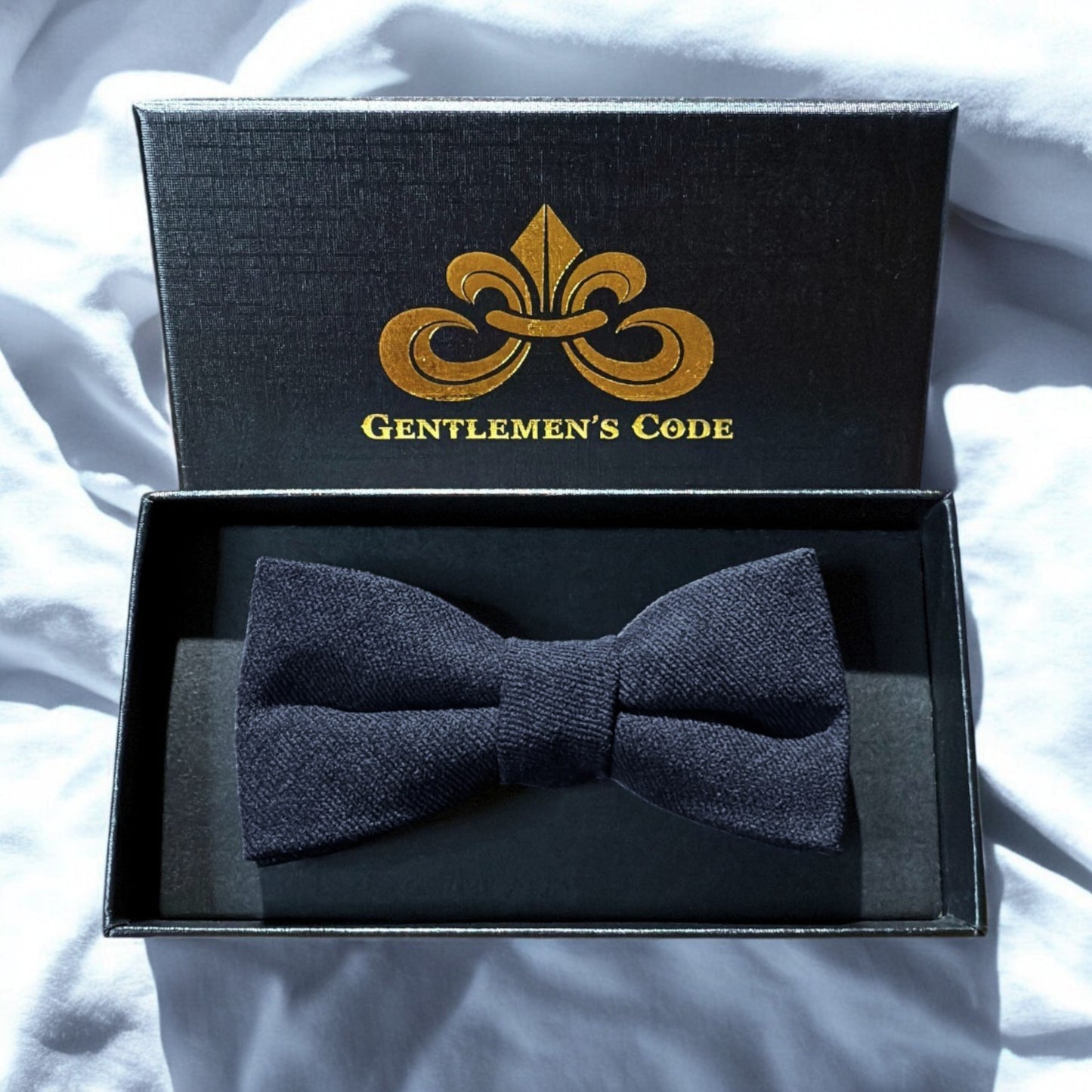 Nœud Papillon Petit Gentleman Coton Gris