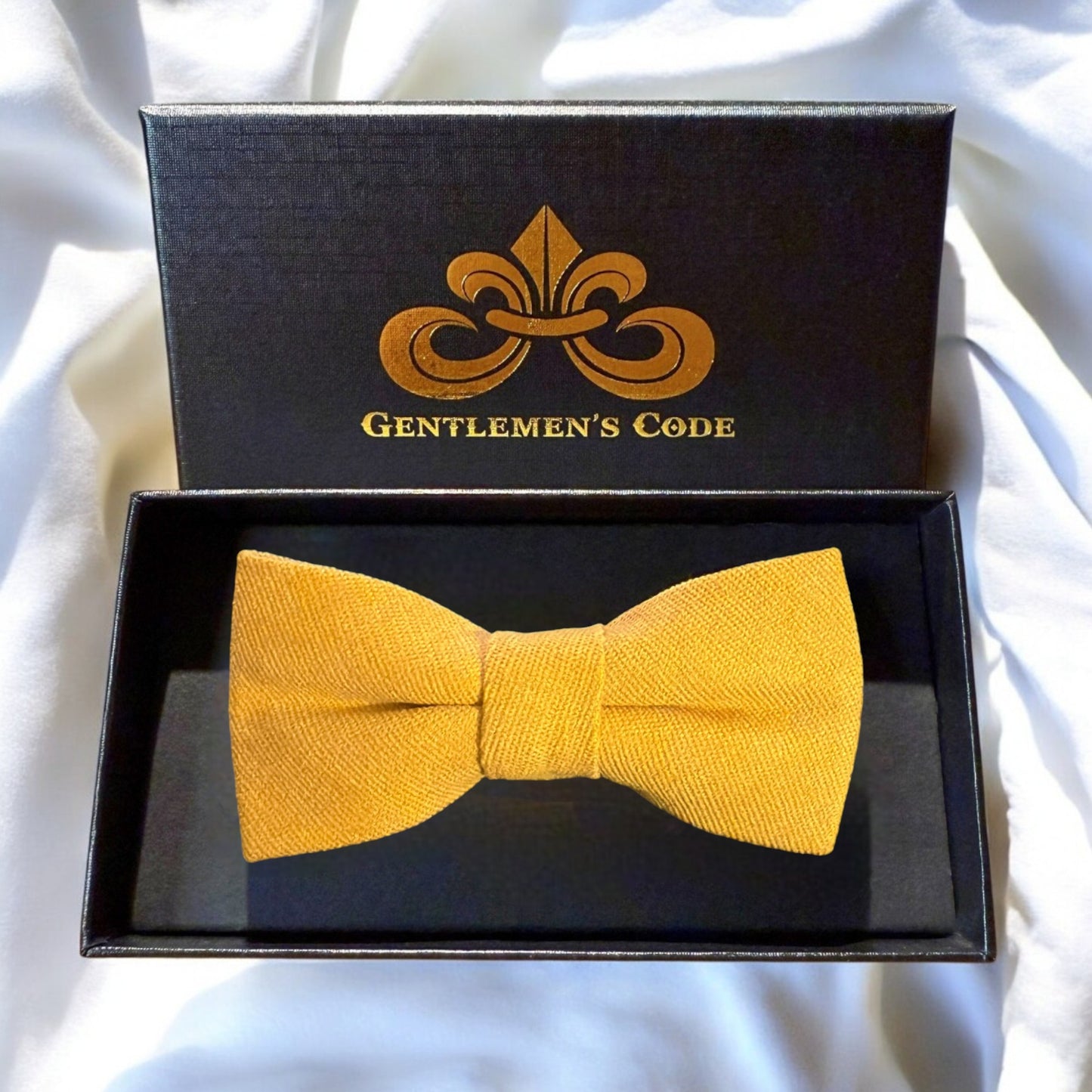 Nœud Papillon Petit Gentleman Coton Jaune