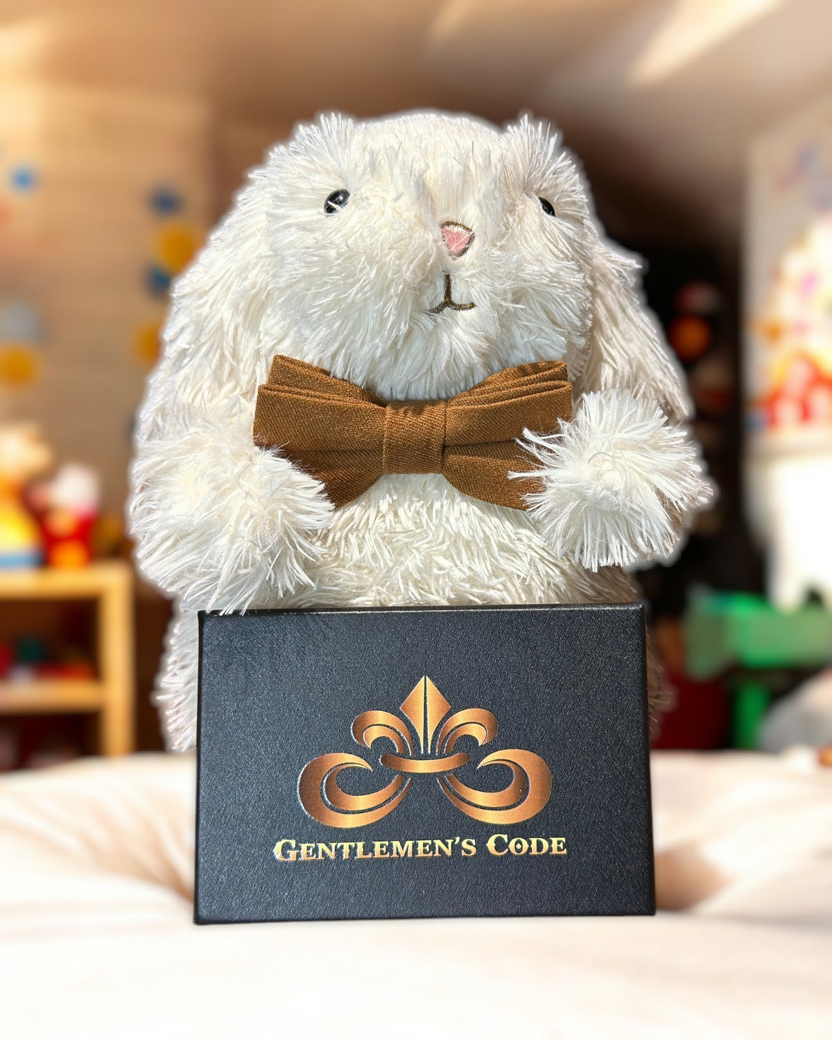 Nœud Papillon Petit Gentleman Coton Marron