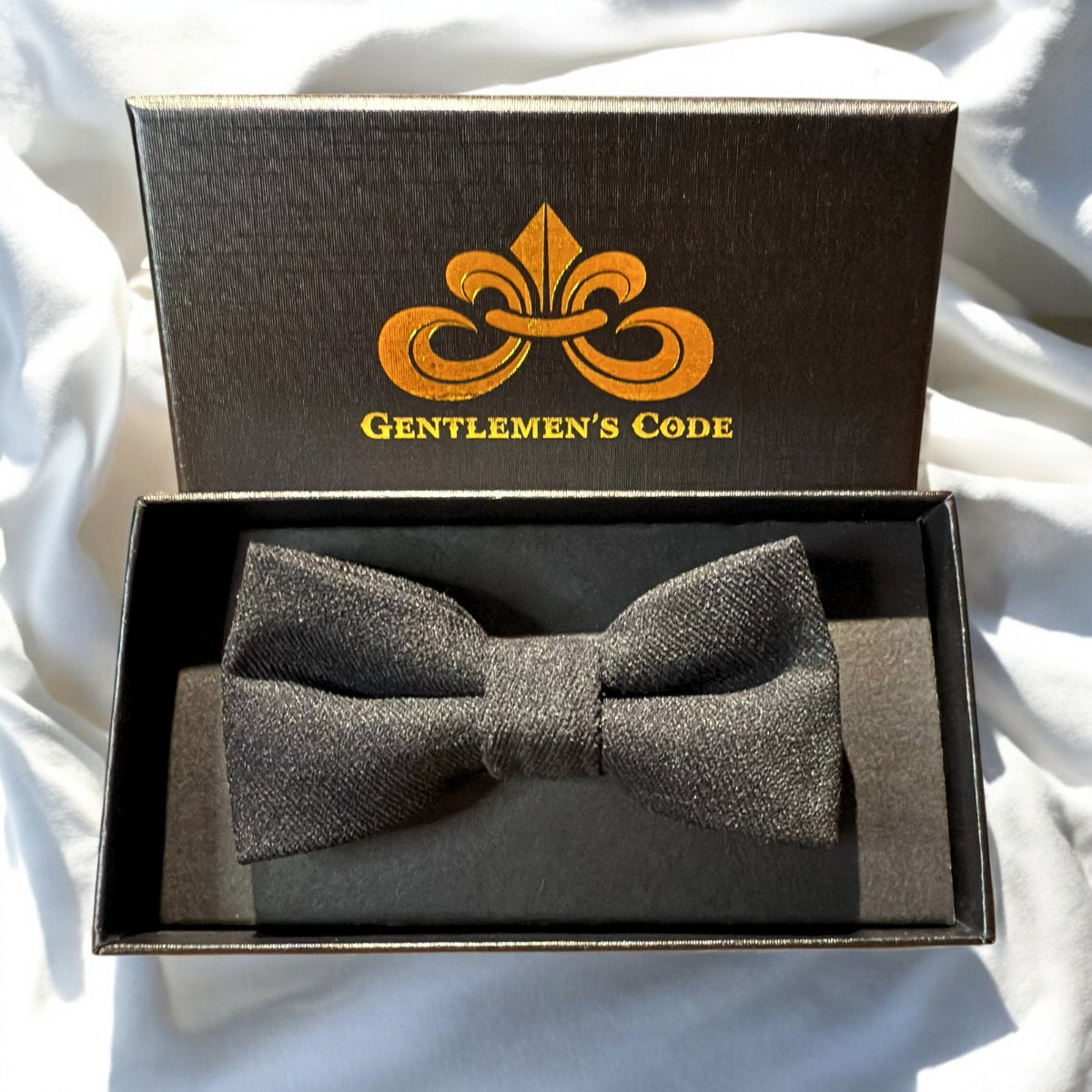 Nœud Papillon Petit Gentleman Coton Noir