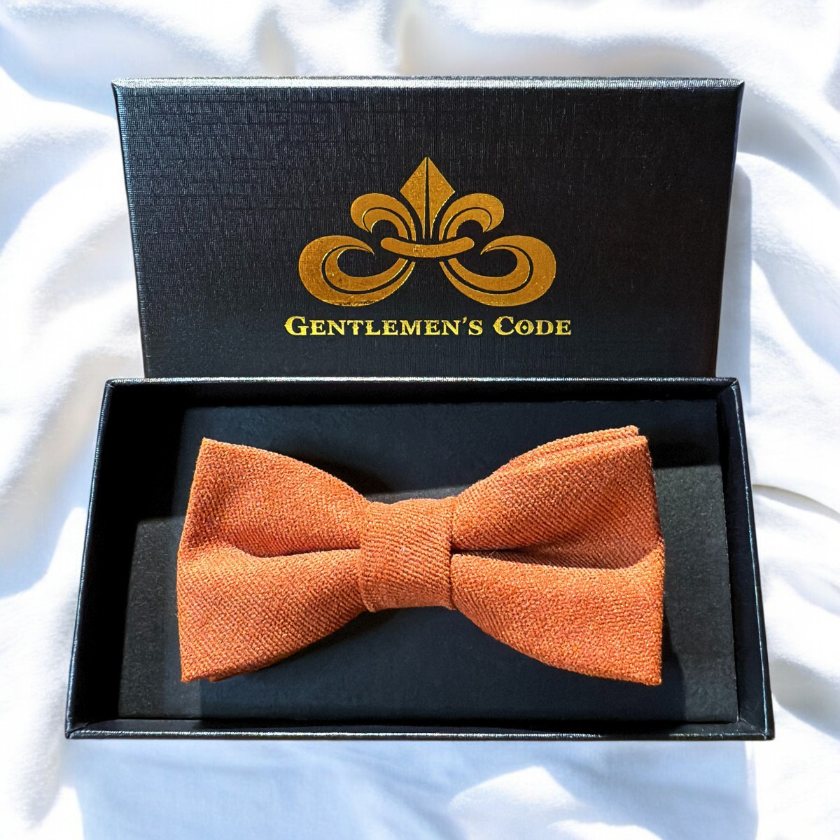 Nœud Papillon Petit Gentleman Coton Orange