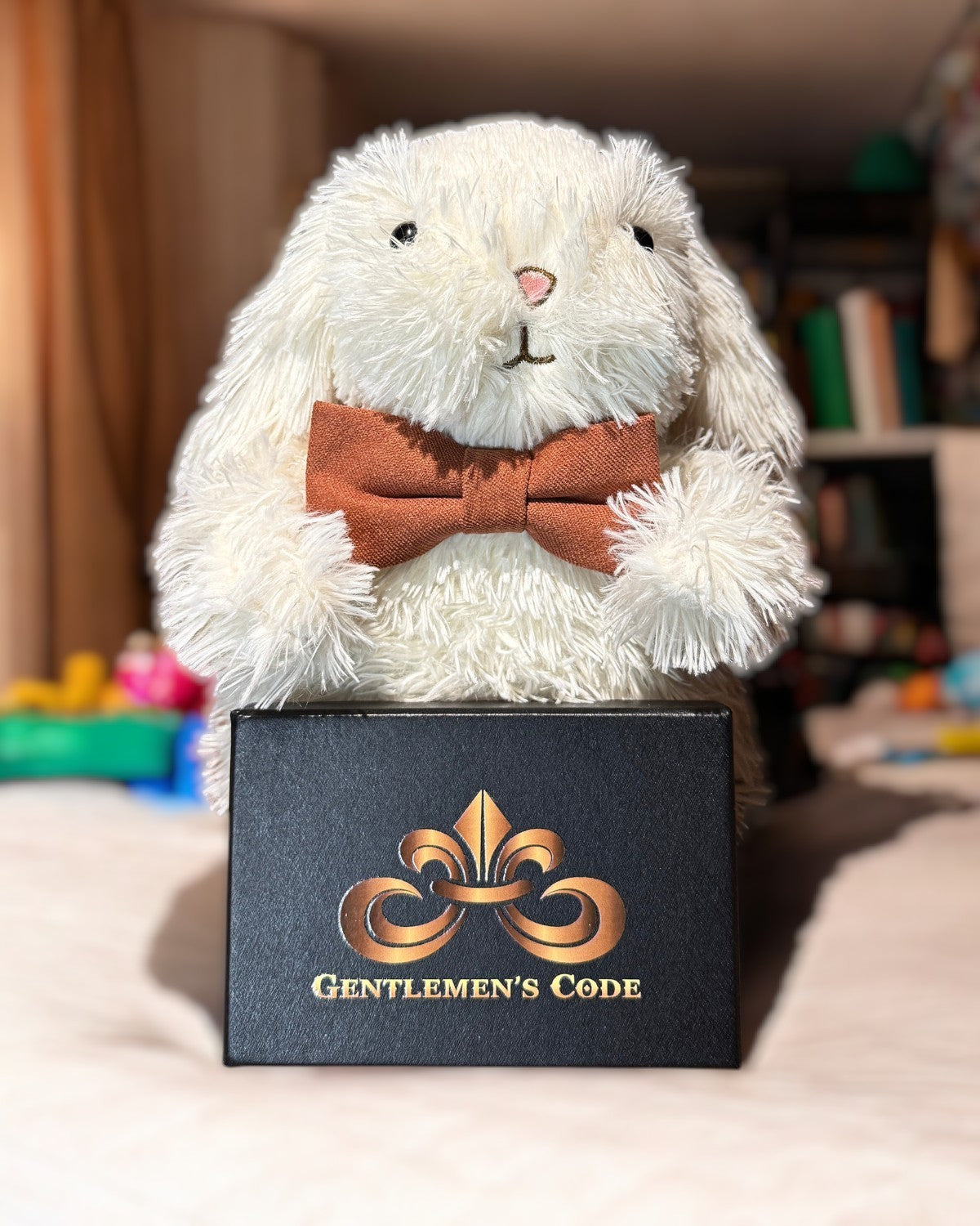 Nœud Papillon Petit Gentleman Coton Orange Brûlée