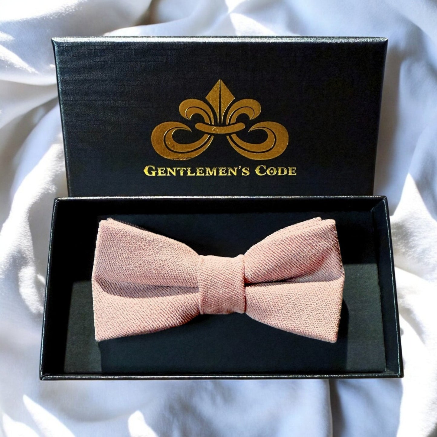 Nœud Papillon Petit Gentleman Coton Rose Brûlée