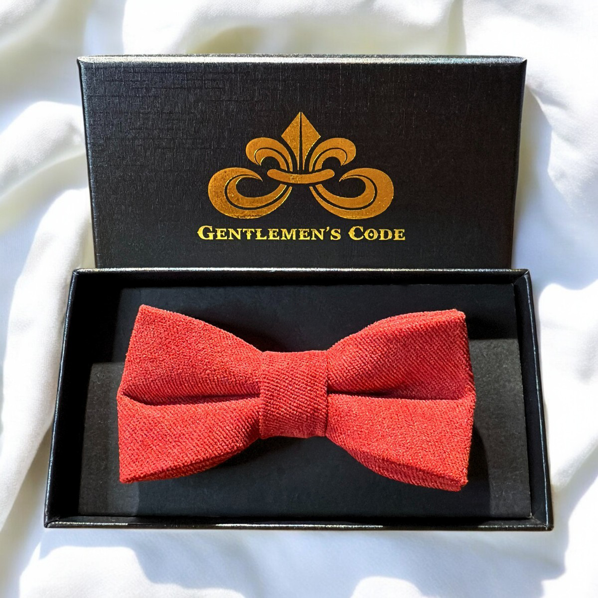 Nœud Papillon Petit Gentleman Coton Rouge