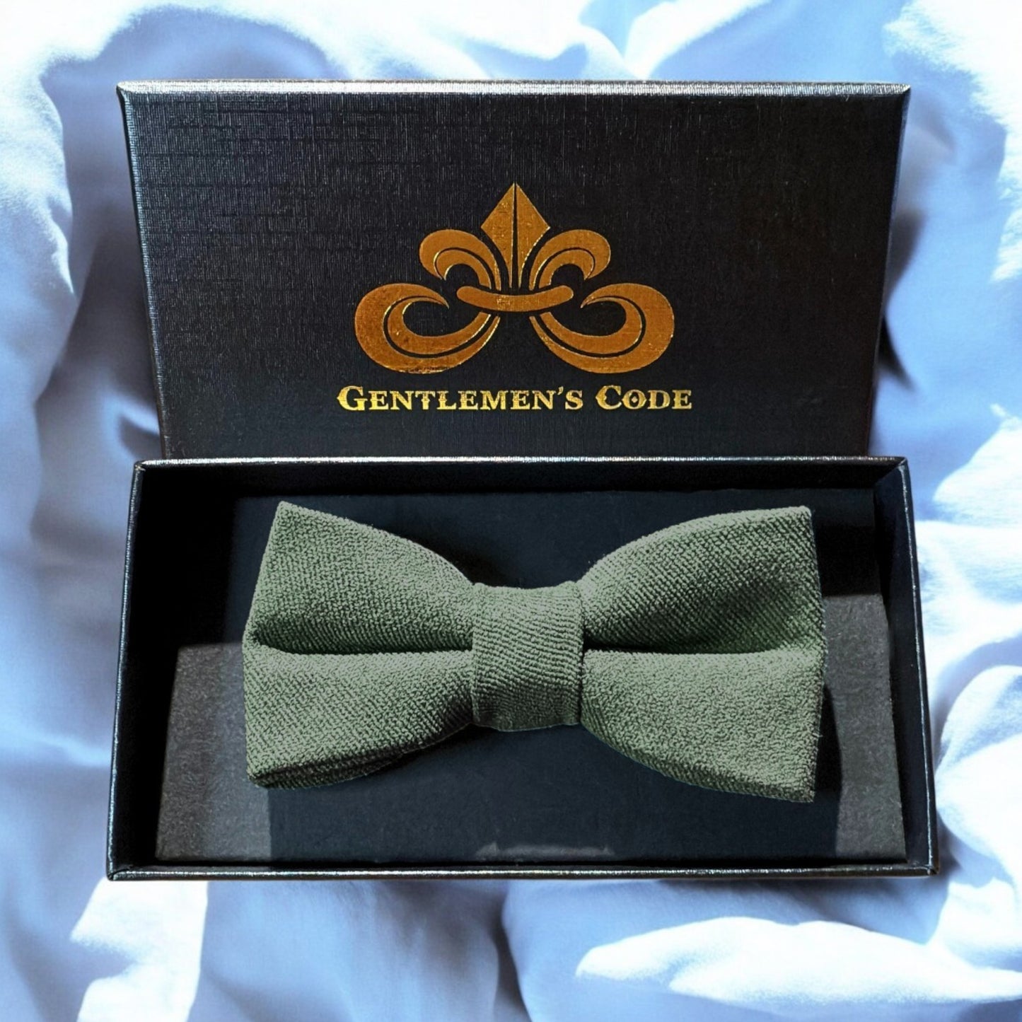 Nœud Papillon Petit Gentleman Coton Vert de Gris