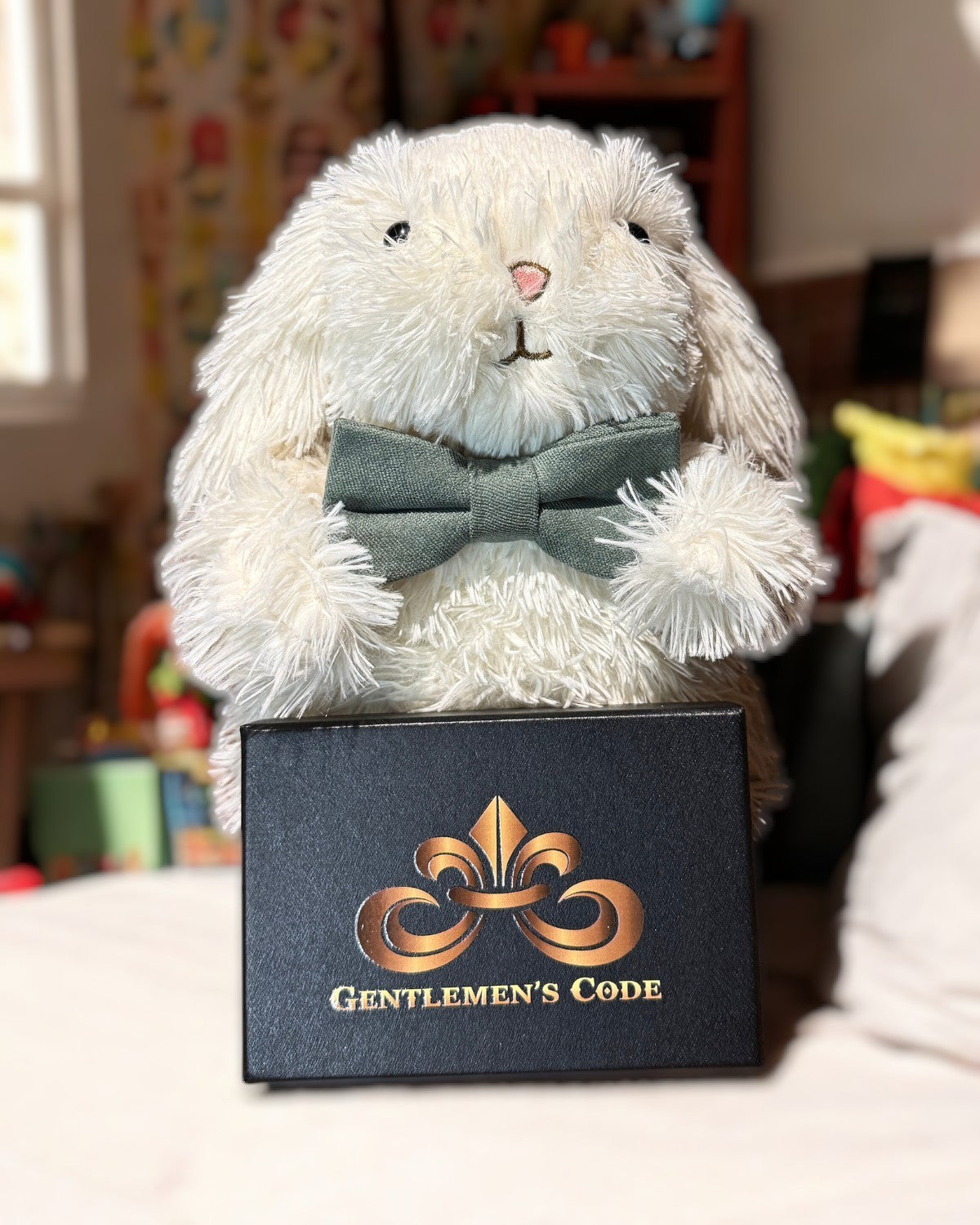 Nœud Papillon Petit Gentleman Coton Vert de Gris