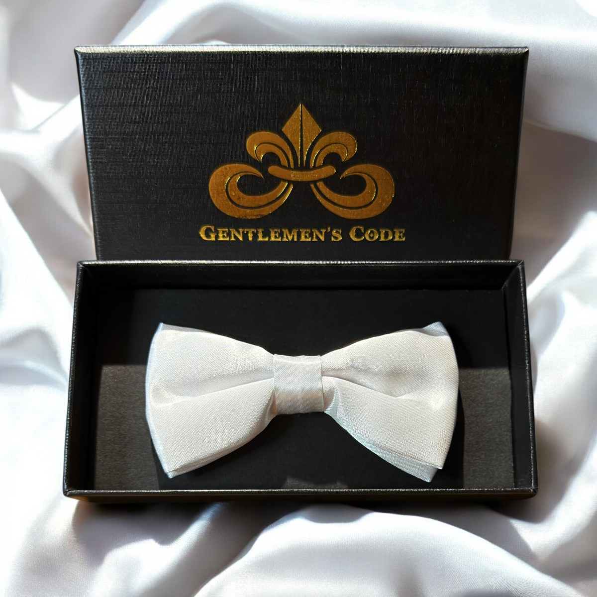 Nœud Papillon Petit Gentleman Satiné Blanc - Gentlemen's Code