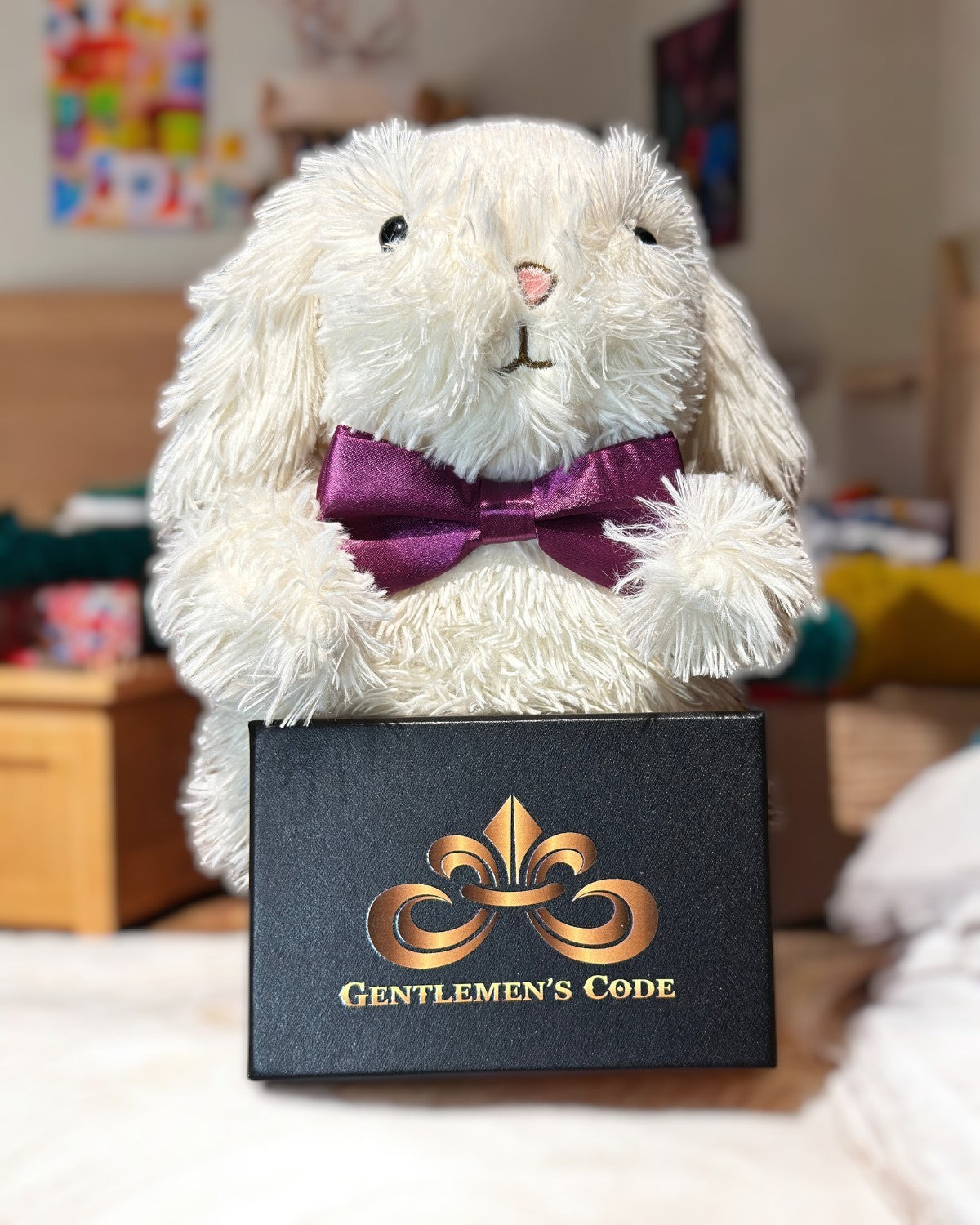 Nœud Papillon Petit Gentleman Satiné Mauve