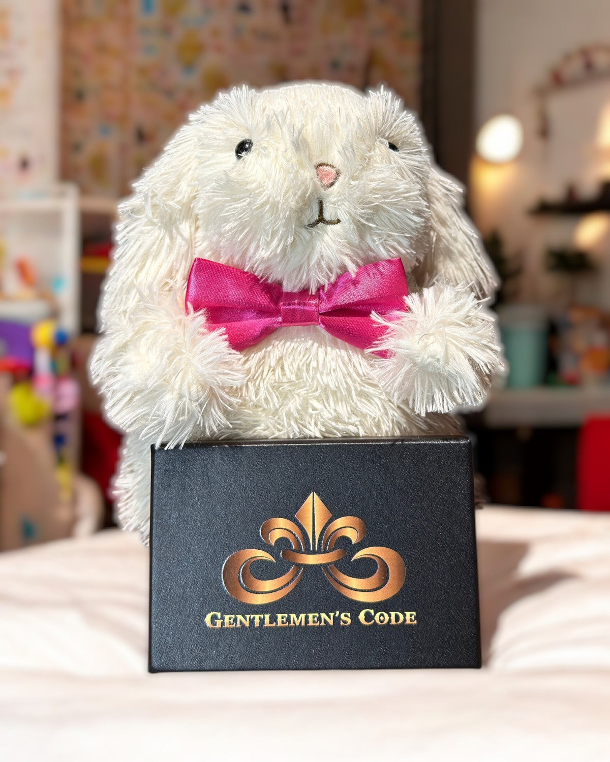 Nœud Papillon Petit Gentleman Satiné Rose