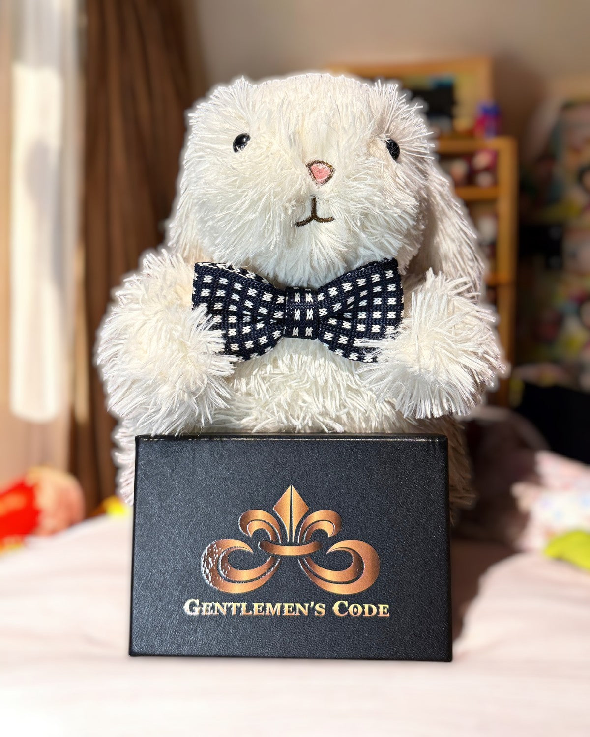 Nœud Papillon Petit Gentleman Tricot Pique-Nique Bleu