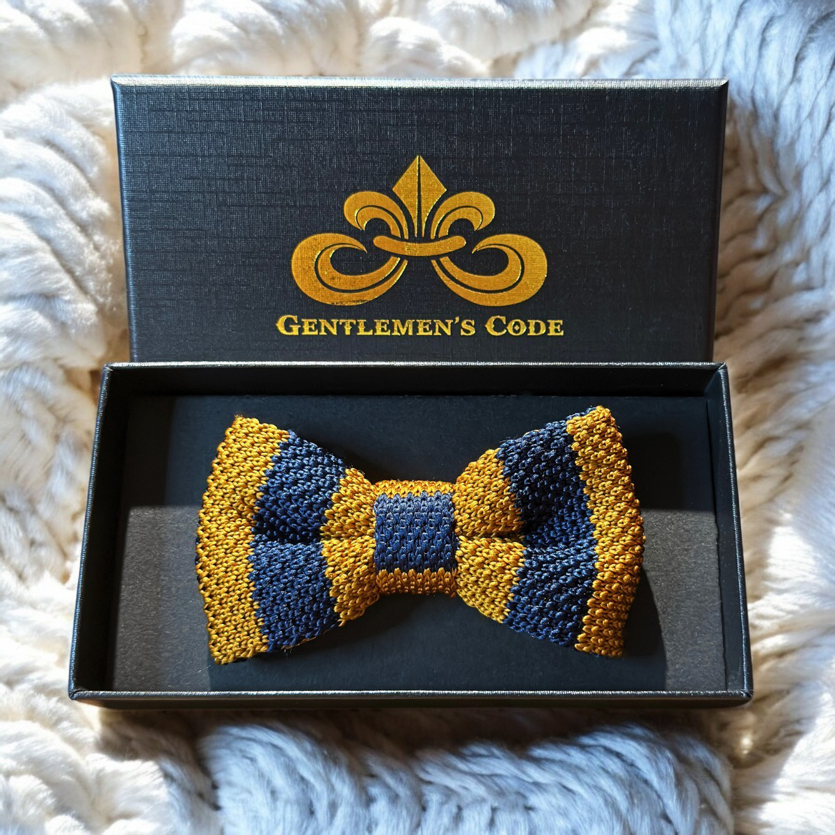 Nœud Papillon Petit Gentleman Tricot Trésor Marin