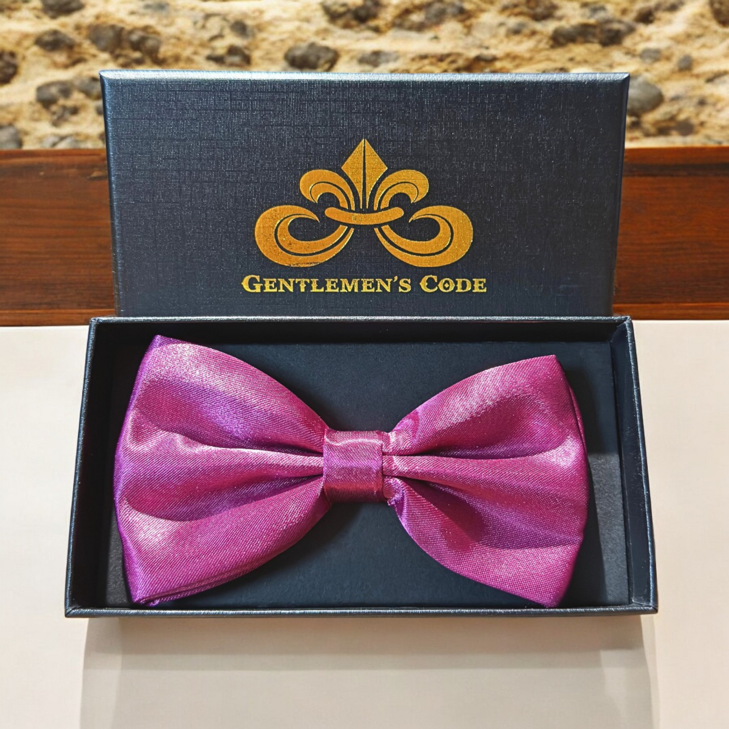 Nœud Papillon Satiné Fushia