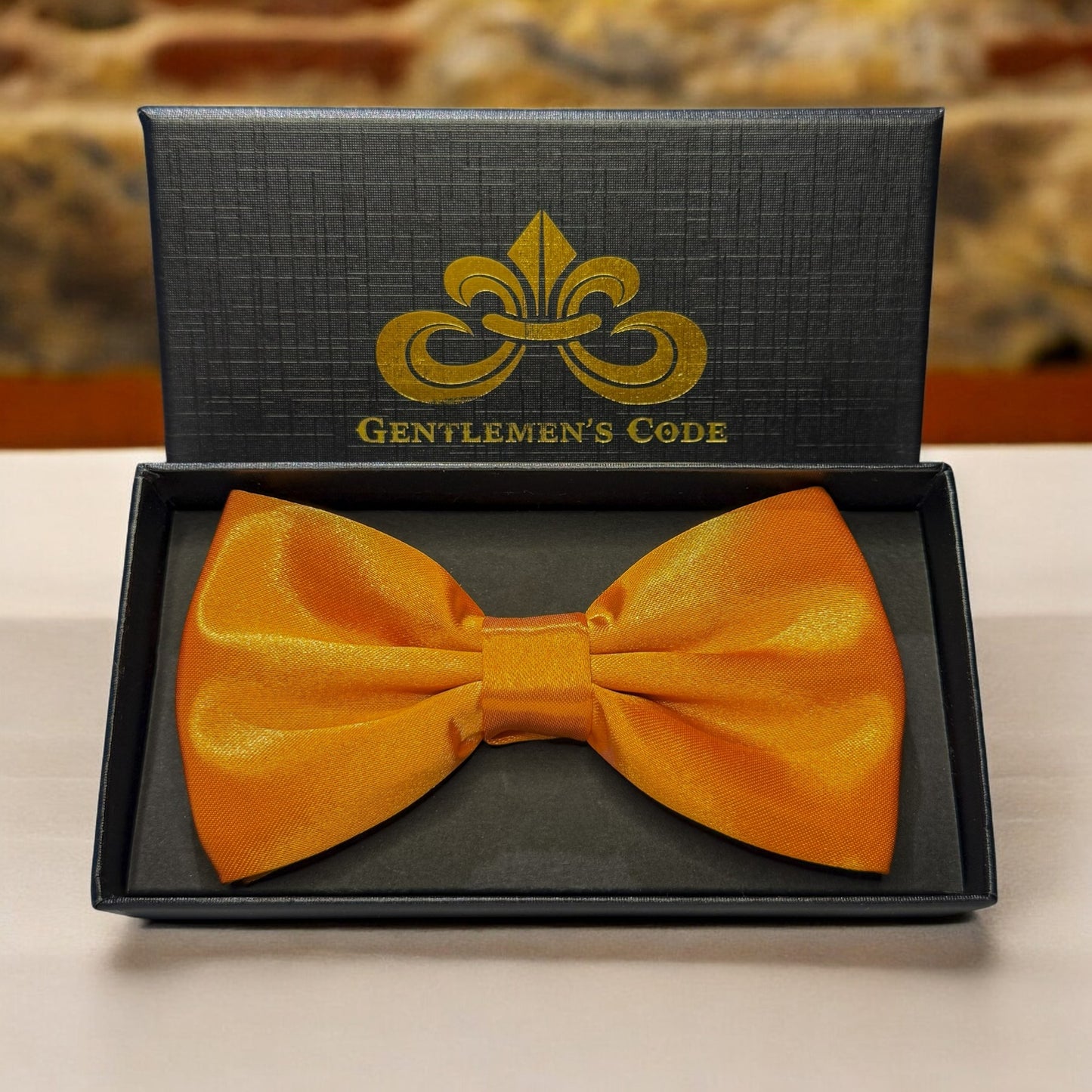 Nœud Papillon Satiné Orange
