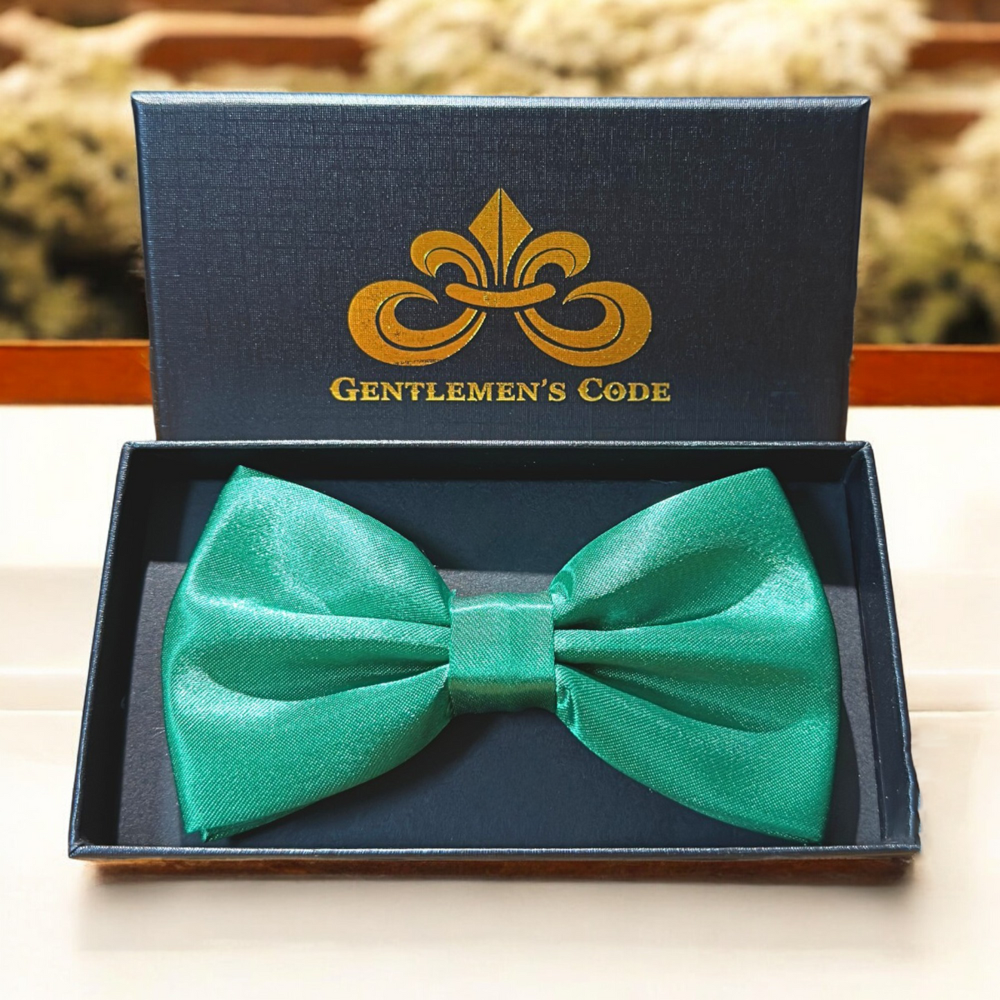 Nœud Papillon Satiné Vert