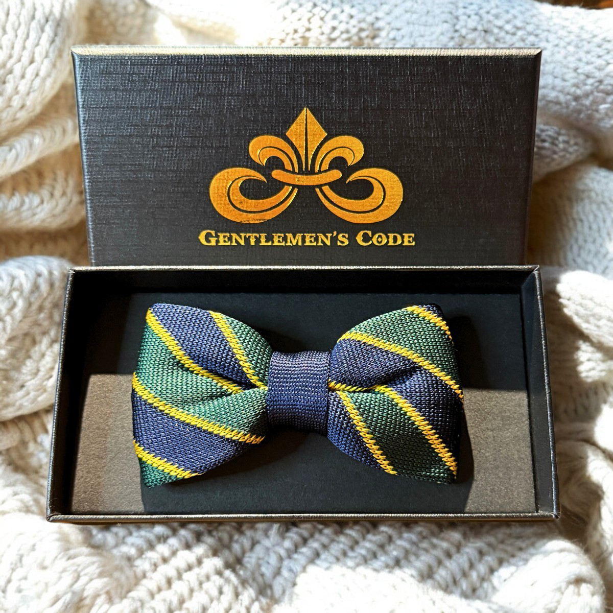 Nœud Papillon Petit Gentleman Tricot Serpentin