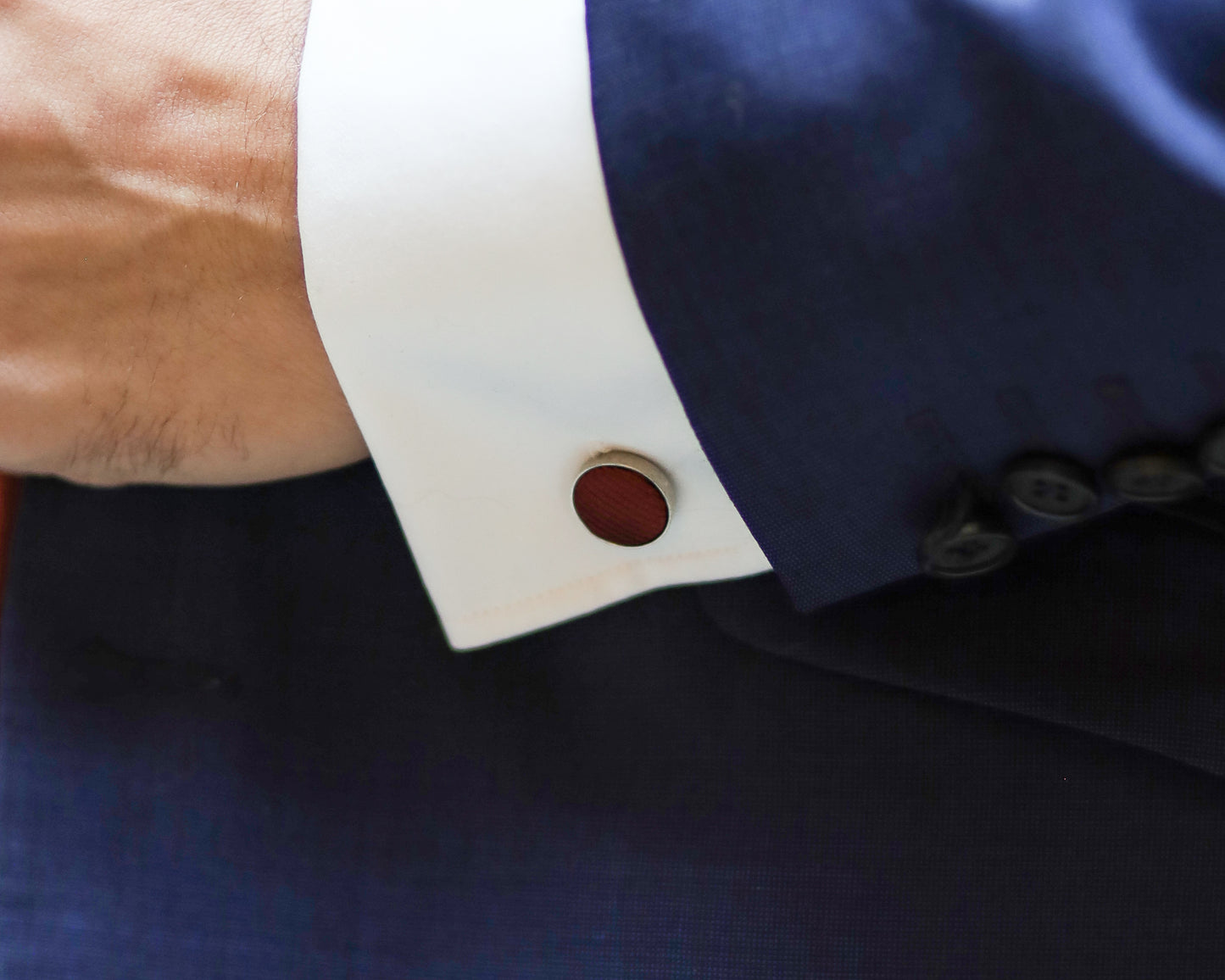Ensemble Cravate, Mouchoir de Poche, Pince à Cravate et Boutons de Manchette Bourgogne - Gentlemen's Code
