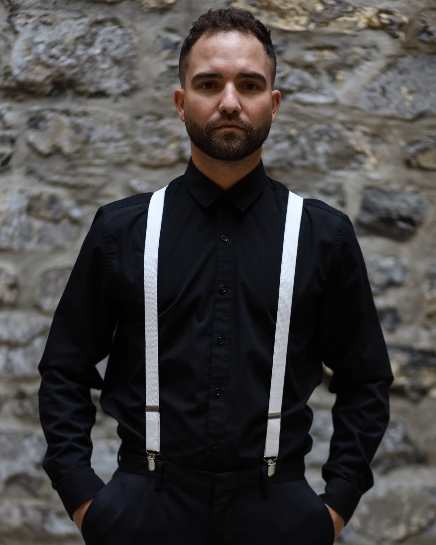 Bretelle Unie Blanche