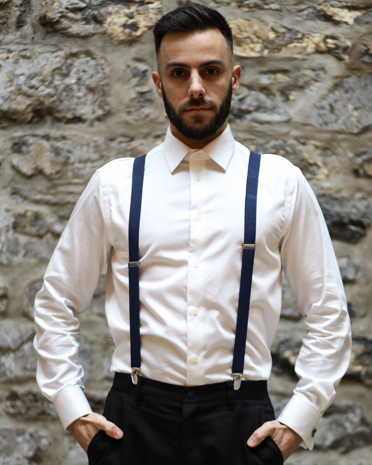 Bretelle Unie Bleu Marine