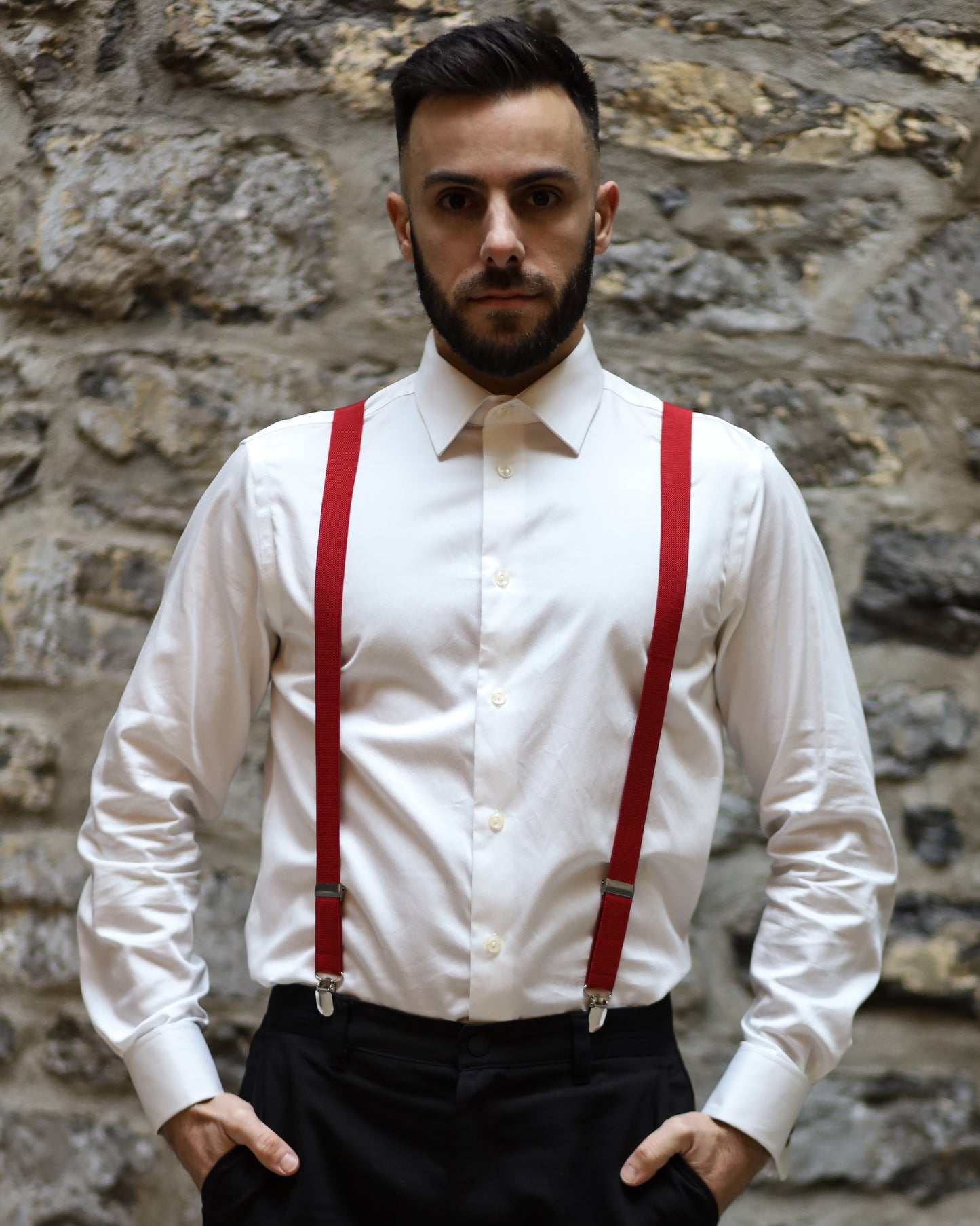 Bretelle Unie Rouge Vin
