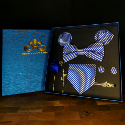 Coffret Gentlemen's Code Bleu Rayé Blanc - Gentlemen's Code