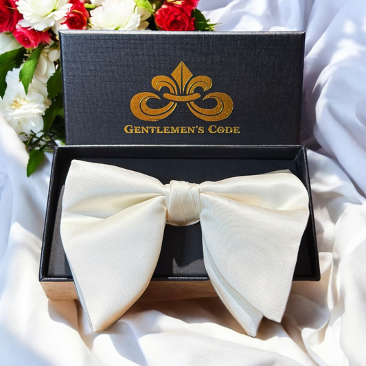 Butterfly Satiné Blanc - Gentlemen's Code