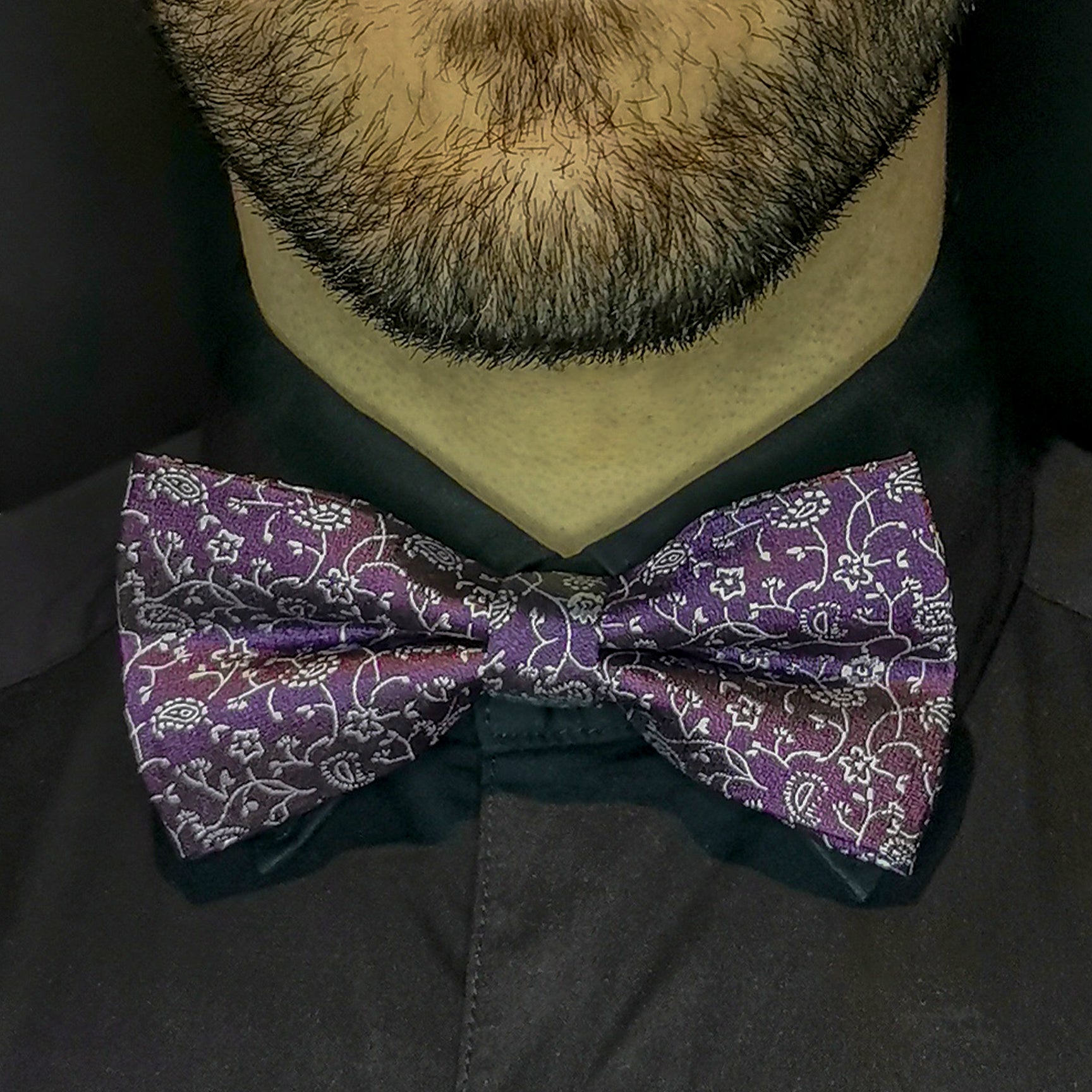 Nœud Papillon Mauve Floral - Gentlemen's Code