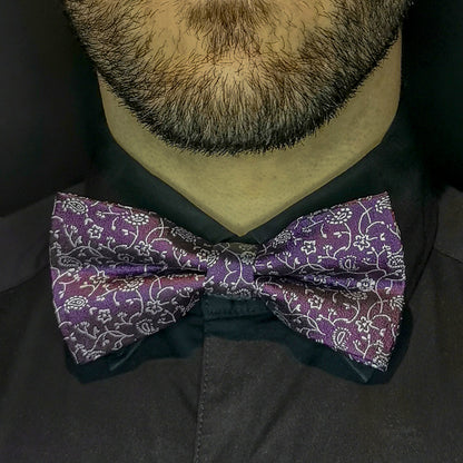 Nœud Papillon Mauve Floral - Gentlemen's Code