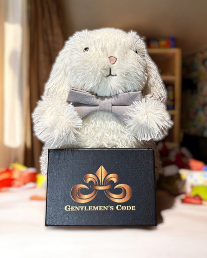 Nœud Papillon Petit Gentleman Coton Argent
