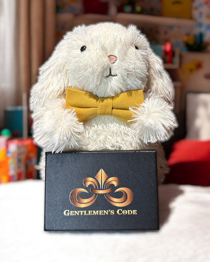 Nœud Papillon Petit Gentleman Coton Jaune