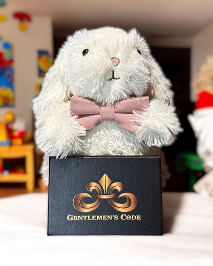 Nœud Papillon Petit Gentleman Coton Rose Brûlée