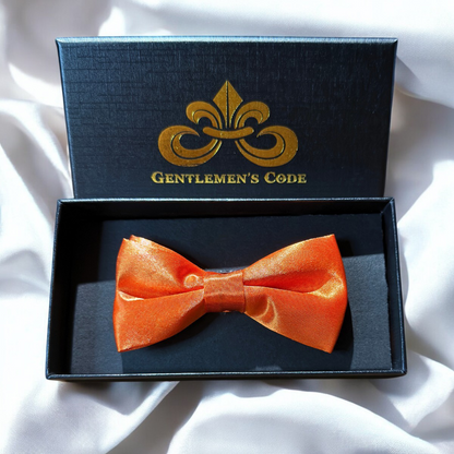 Nœud Papillon Petit Gentleman Satiné Orange