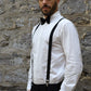 Ensemble de Bretelle et Nœud Papillon Noir